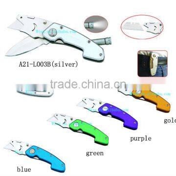 Sharp blade paper knife with Aluminium Handle