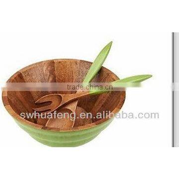 2016 Fashion Bamboo Salad Bowl And Spoon