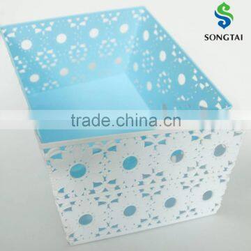 2016 New Style Plastic pp Square Fruit Basket With Sunflower photo-6