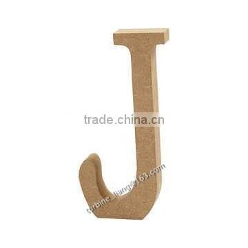 wooden MDF Letter J, alphabet letter