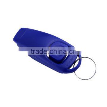 wholesale Blue Click Clicker Obedience Training Trainer Aid Wrist Strap for Puppy Dog Pet hot search