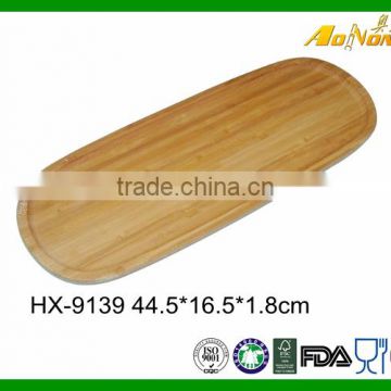 Wholesale Wood Bamboo Tea And Coffee Food Tray Long Bread Serving Tray