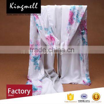 Customized Silk Chiffon Scarfs 2017 Women photo-2