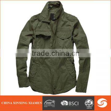 Hot sale pure cotton heavy washed men jacket for cargo