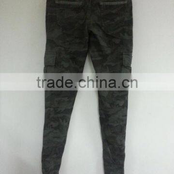 Ladies Skintight Cargo Camo Pant (Garment Stock Lots / Apparel Stock / Stocklots / Garment Apparel From Sri Lanka ) photo-2