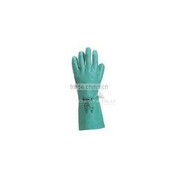 CE Certifiled Nitrile gloves chlorinated outside gloves chemical resistant gloves