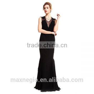 New V Neck Spaghetti Strap Online Univision Boutique Sequin Fabric Long Mermaid Evening Dress photo-2