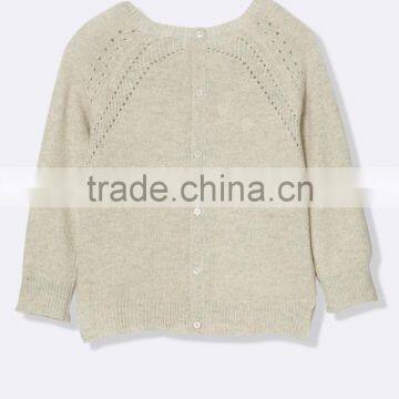 High Quality Baby Sweater Design With Patch Pocket Mock Button (BKNB31) photo-2