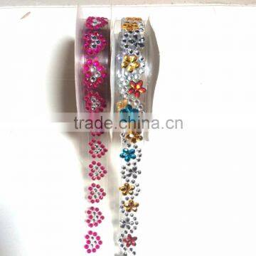 Customized Mixed Color Crystal Diamond Acrylic Sticker Rhinestone Gem Roll Crystal Sticker photo-6