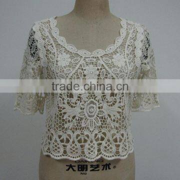 Crochet Garment Manufacturer Ladies Summer Lace Top photo-3