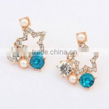 Pearl Paved Starfish Dangle Earring High Quality Gold Starfish Dangle Earrings Sea Theme Earring Jewelry photo-6