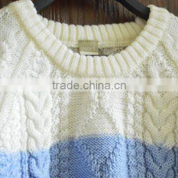 2017 Boys Stripe Pullover Sweater Designs for Kids Hand Knitted photo-4