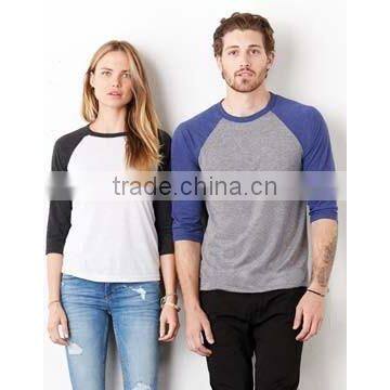 Custom 100% Cotton Baseball Tee Shirts photo-2