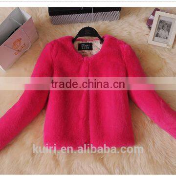 Winter Woman Fur Coat Girl Rabbit Fur Solid Brand Specials Short Jacket Rabbit Fur Coat photo-5
