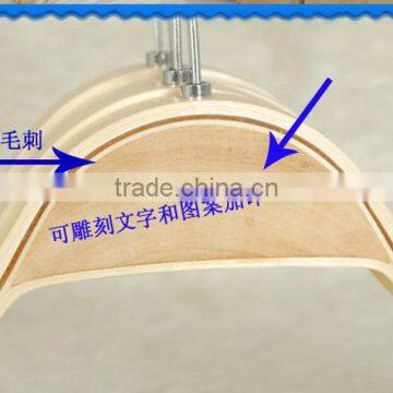 China Factory Deluxe Shirt Wooden Hanger Natural Wood Collection Slack Pants Hanger Strip-type Wooden Tie&belt Hanger photo-2