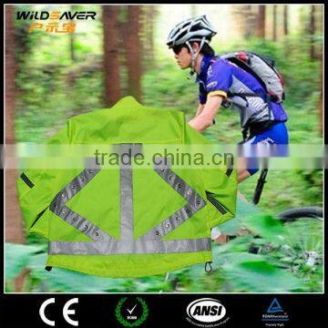 Night Vision Cycling Rain Jacket Jersey Safety Jacket photo-4