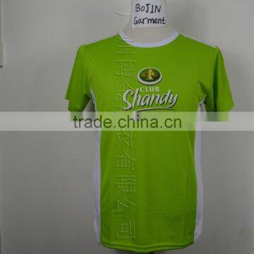 Kiwi color dry fit t-shirt for men printed logo