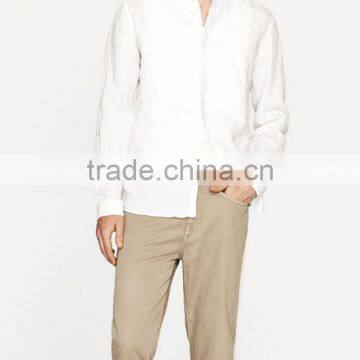 white linen shirt