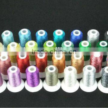 Metallic Yarn Machine Embroidery Thread High Luster, Strong Strength photo-2