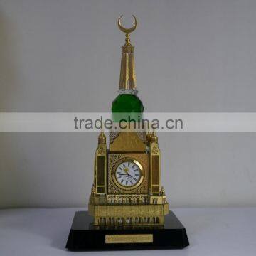 Wholesale High quality Crystal Makkah Clock And mecca Clock Tower with Ramadan Gift