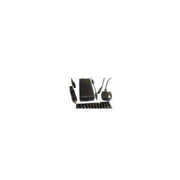 90W-LCD AC+DC Universal HouseAC & Airplane & Vehicle Laptop Adapters max with 12V~24VDC, USB-5V 1.5A