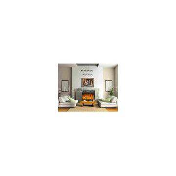 Home Bedroom Decoration Plug In Wall Fireplace Heater With Remote / Led Light