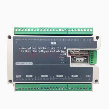LE3U 40MT 24DI 16DO 2AD 2DA Analog for PLC RS485 Modbus 4 Axis High-Speed Pulse 100KHz Output Stepper Motor