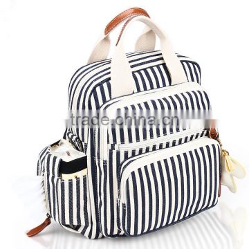 double shoulder customer print canvas back pack for women