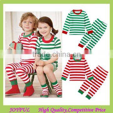 wholesale striped matching family pajamas kids christmas pajamas