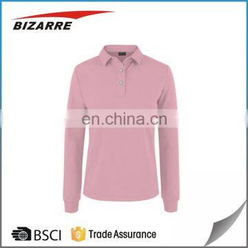Custom Logos Long Sleeve Cool Dry Polo Shirts With Great Price photo-3