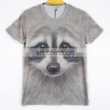 Mens Summer Clothing 3D Animal Print Round Top T-Shirt Graphic Casual Tee Blouse photo-4