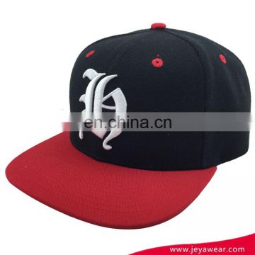 Fashion 100% acrylic 6-panel 3d custom embrodiery snapback cap made in china