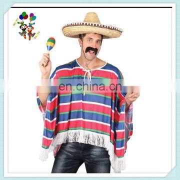 Gringo Bandit Party Fancy Dress Sombrero Mexican Ponchos HPC-0538