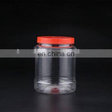 High quality transparent food grade 850ml PET plastic bottle for food storing