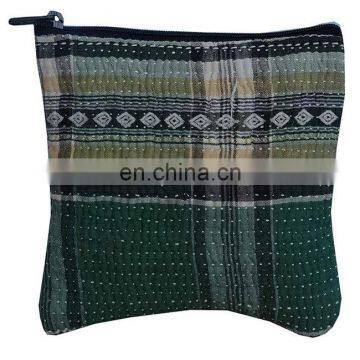 Hot Sale Old Recycled Kantha Hand Purse Shaving Makeup Toilet Kit