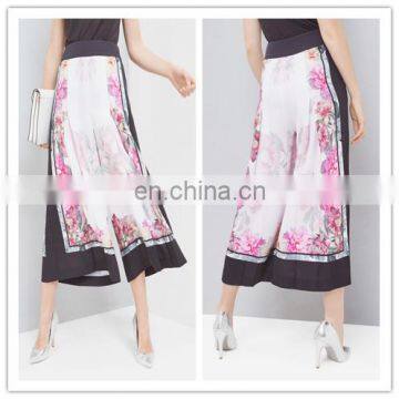 Fashion Printed Posie Culottes For Women