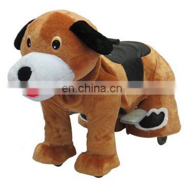 HI musical animal ride electric dog walking machine for shopping mall