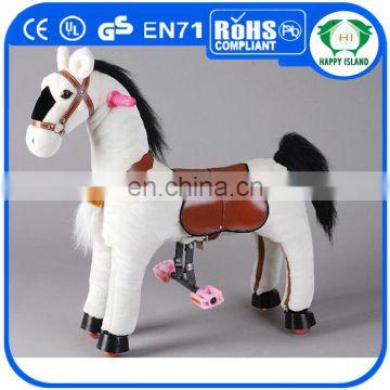 HI Special offer horse ride toy with wheel for kids,mechanical riding horse for sale