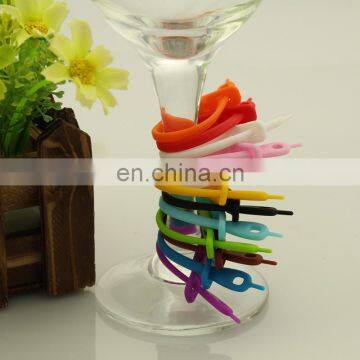 Label Rubber Wine Glasses Recognizer Universal Dedicated Cup Wine Glass Silicone Label Marker photo-3