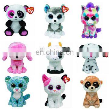 Custom Cute Lovely Stuffed Big Eyes Plush Animals Toy TY Beanie Boos