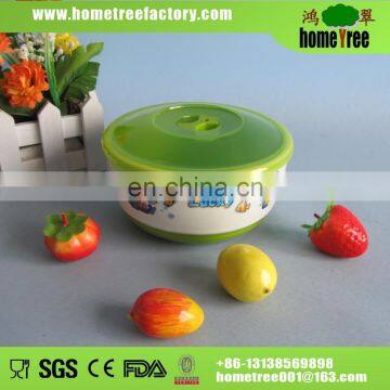 550ml plastic microwave soup bowl with lid