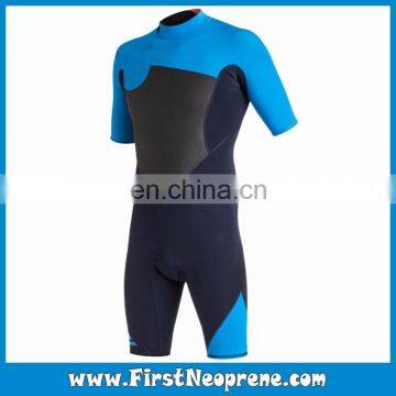 OEM Service 2/3MM Premium Neoprene CR Men Short Sleeve Underwater Shorty Wetsuit