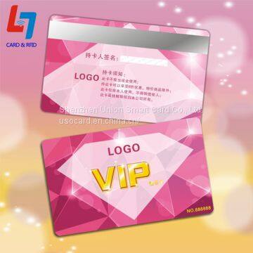 Tiers and Privileges Luxury Payment Membership Diamond VIP Card with PVC Material