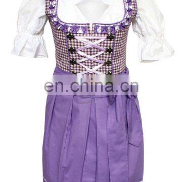 Sexy Mini Dirndl with blouse & apron Greman Dress (Traditional Garments)