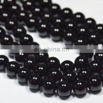 Black spinel round beads/Onyx gemstone beads/Wholesale onyx gemstone beads/Black onyx beads