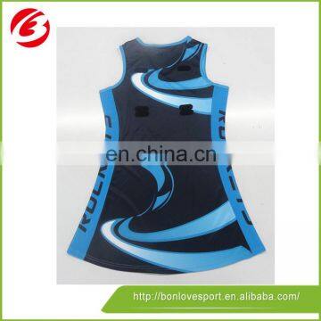 100% polyester netball dress netball uniform