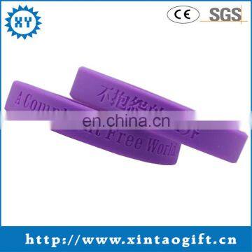 Unisex Gender Silicone Jewelry personalized silicone bracelet