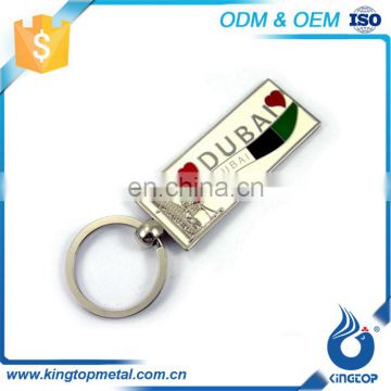 Oem Production Tourism Gift Dubai Souvenirs Key Ring Keychain