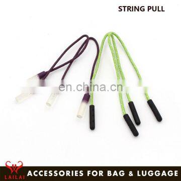 Factory custom cord zipper puller design pull rope for zipper sliders