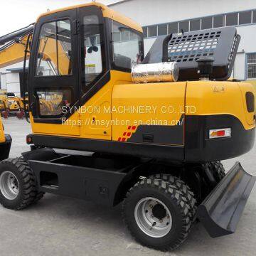 SYNBONG Bucket Wheeled Type Hydraulic Excavator, 7Ton, SYL607E